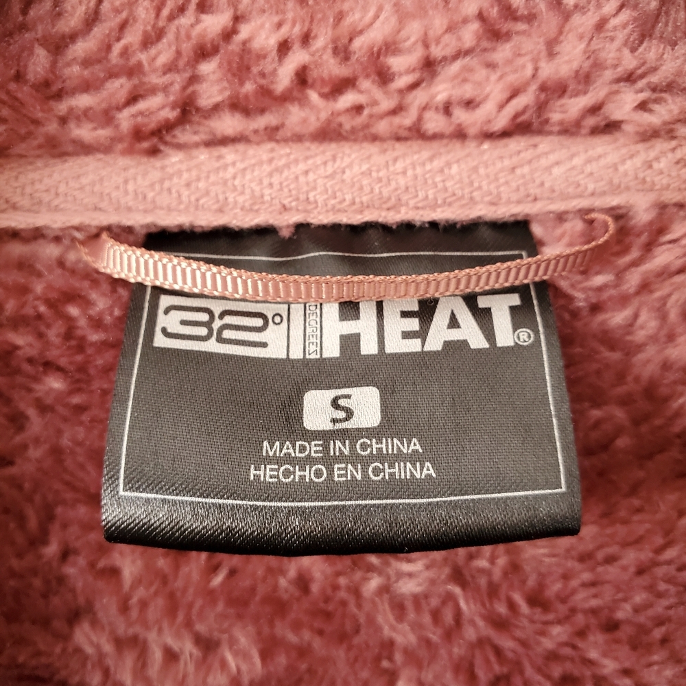 32 Degrees Heat Soft & Cozy Plush Full Zip Jacket - Picture 2 of 12